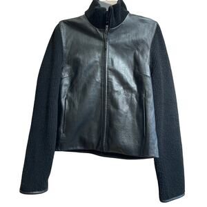 Vintage Marvin Richards Black Leather Jacket - Size Medium